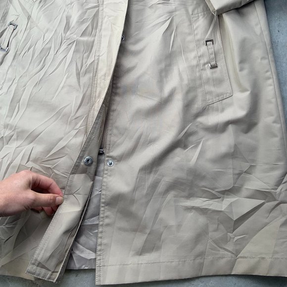 Women's Beige Fen-nelli London Trench Rain Jacket Coat Windbreaker - Picture 3 of 6